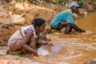 Gold panning in Madagascar