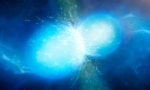 Artist's impression of the merger of two neutron stars