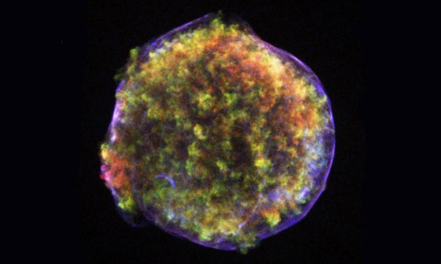 X-ray image of a supernova remnant