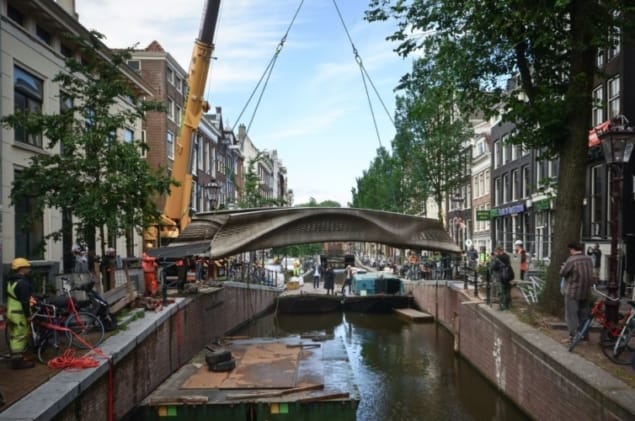 3D printed bridge in Amsterdam