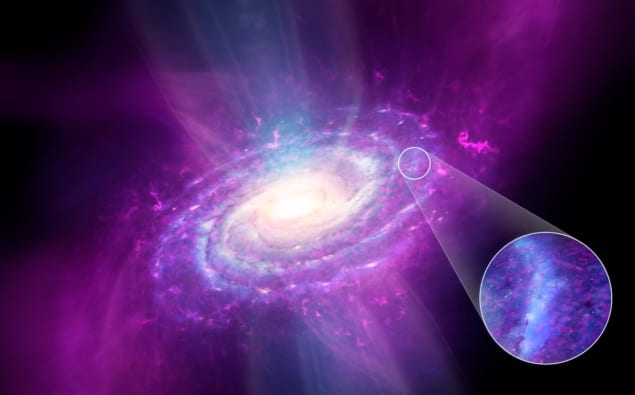 Artist’s impression of galactic inhomogeneity