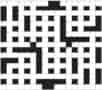 Cryptic crossword grid