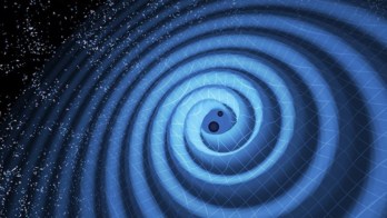 Artist impression of gravitational waves