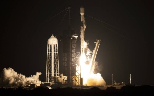 spacecraft taking off the explorer