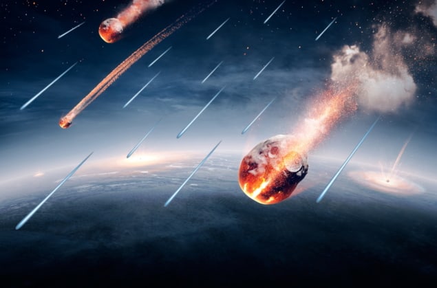 Asteroids and space dust raining down on Earth