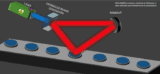 Schematic diagram of the quantum conformance test, showing the creation of the entangled pair of photons and the paths each pair takes to the detector