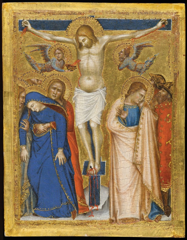 Photograph of Puccio Capanna's 14th-century masterpiece The Crucifixion