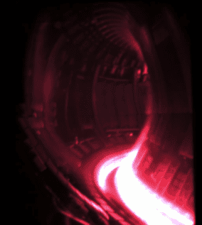 Fusion shot in the JET tokamak