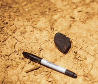 The meteorite fragment