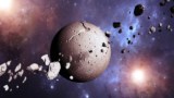 Image of asteroids and meteoroids of different sizes