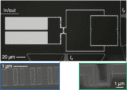 An image of the kinetic interference co-tunnelling circuit element used in the experiment