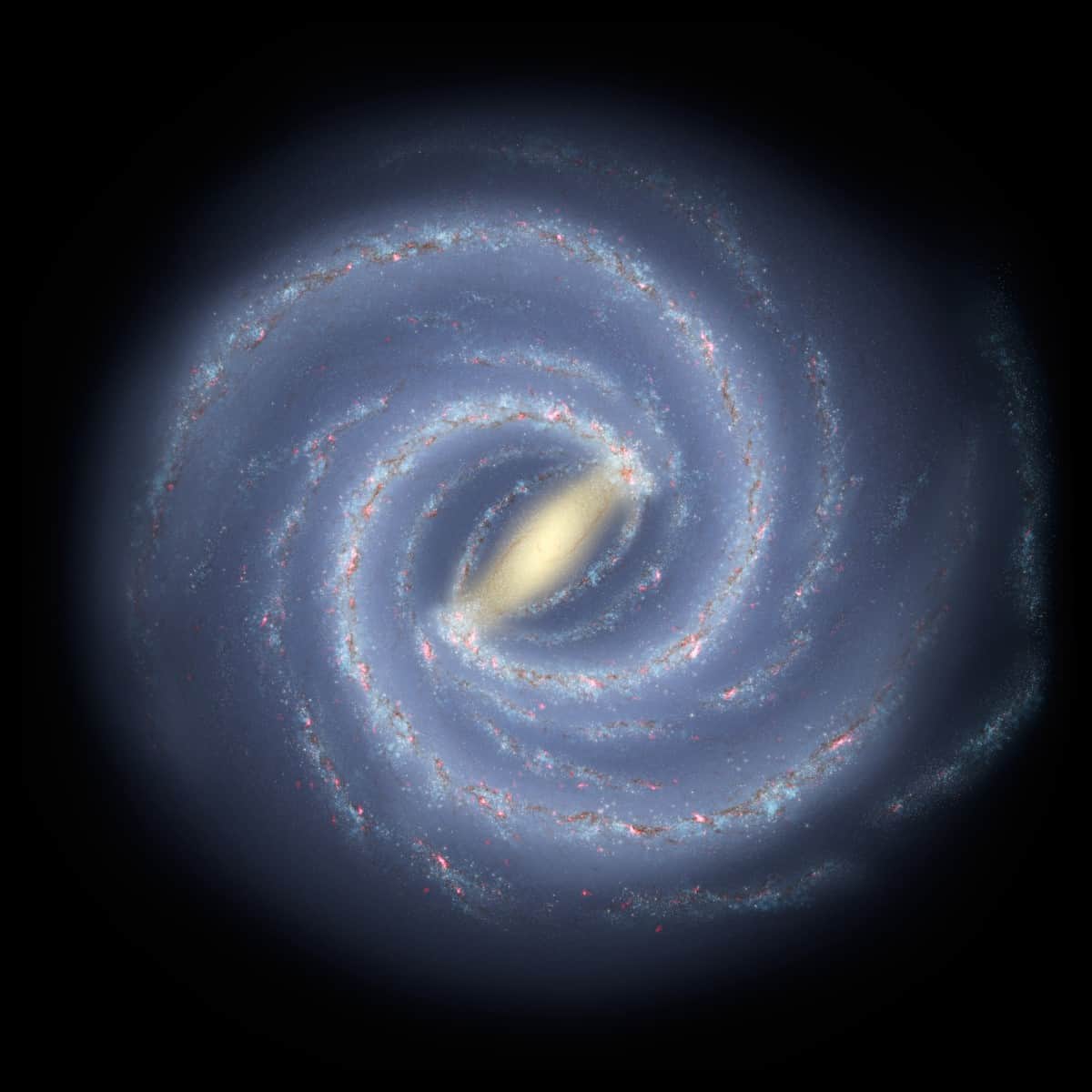 Artistic impression of the Milky Way