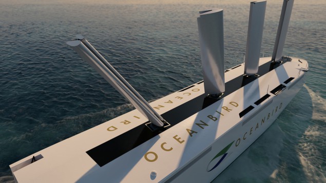 The proposed design of wind-powered ship Oceanbird