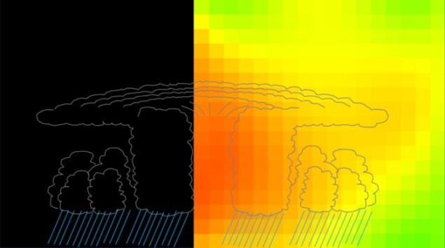 Muon image of a tropical cyclone