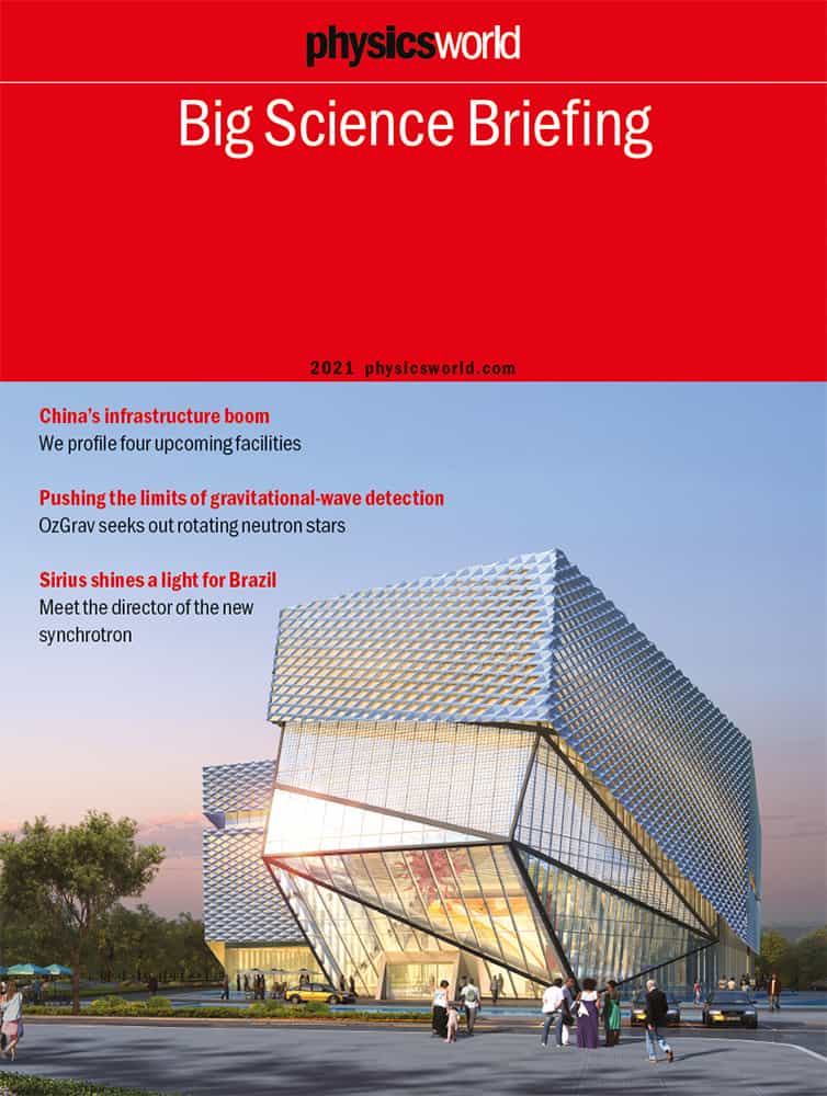 Physics World Big Science Briefing 2021 cover – Physics World