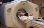 Patient undergoing CT scan