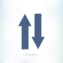 An up and down arrow paired together