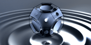 A droplet of superconducting mercury levitating above a surface