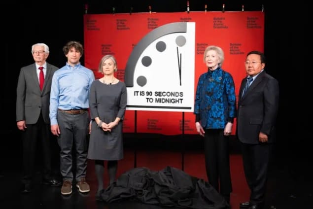 Doomsday clock 2023 announcement