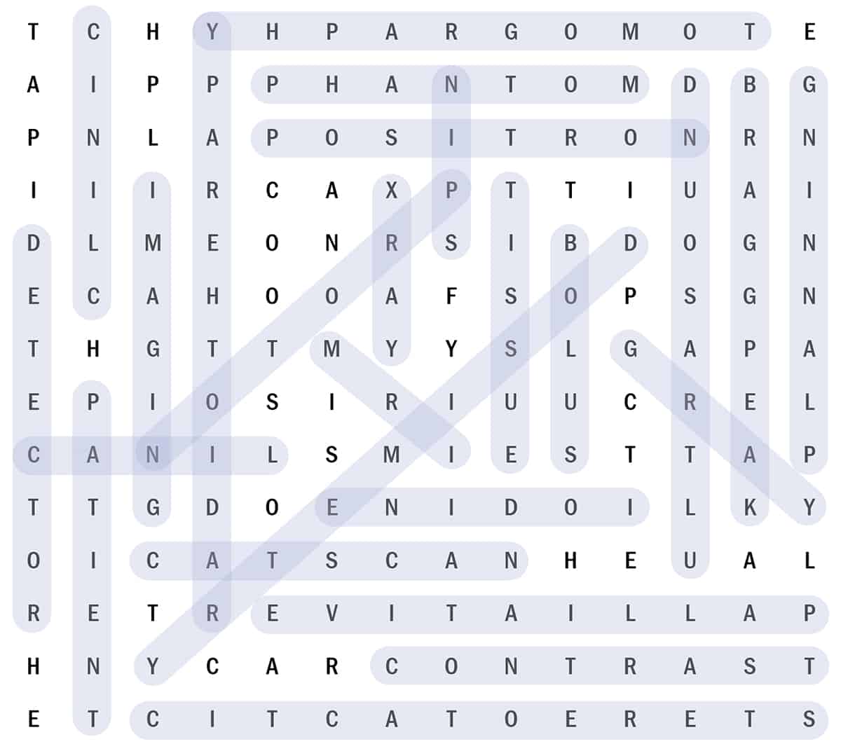 Tried Our Cryptic Medical physics Word Search Here s The Solution Physics World