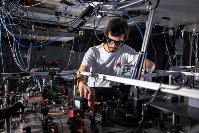 Optical bench at Imperial College London