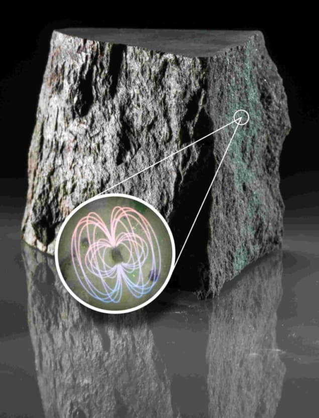Zircon crystal in rock