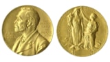 Physics Nobel medal front and back
