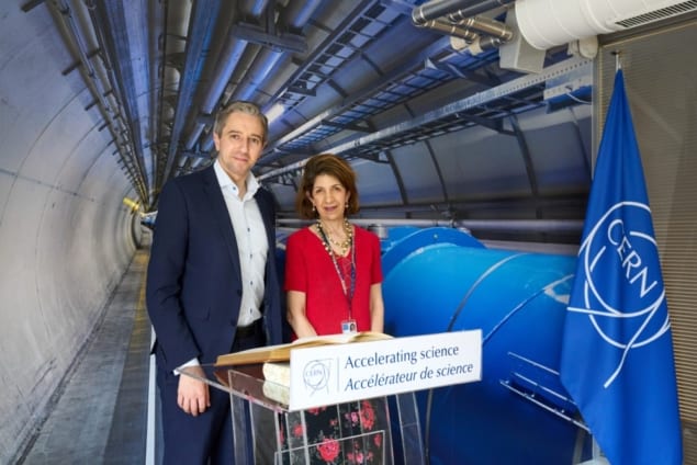 Ireland minister Simon Harris at CERN