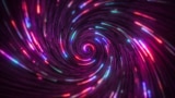 Abstract image of colourful lights swirling in a vortex