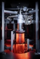 Photo of the experimental setup the lab used in the black hole research