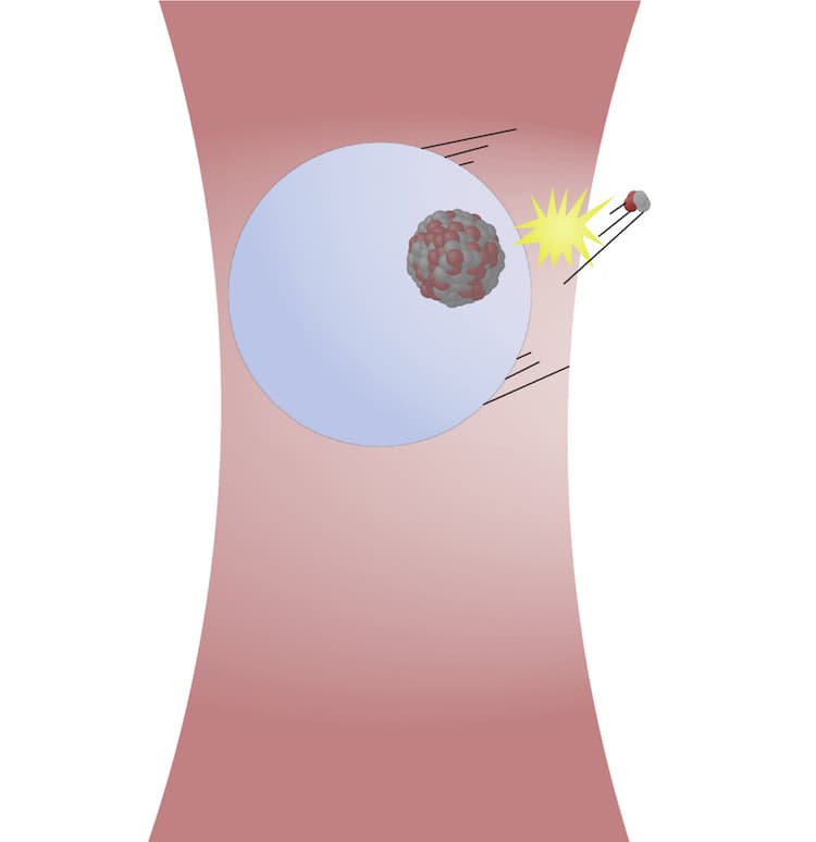 Physicists detect nuclear decay in the recoil of a levitating sphere – Physics World