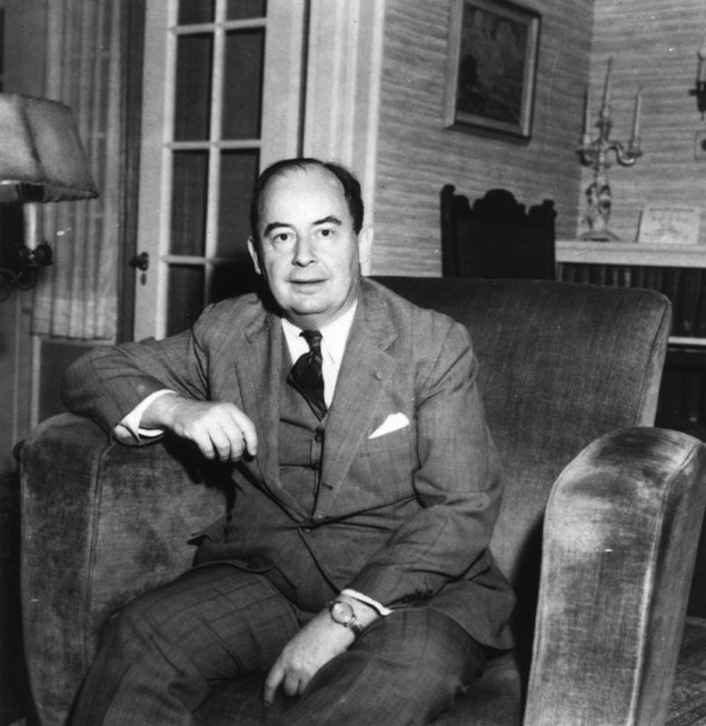 John von Neumann sat in an armchair
