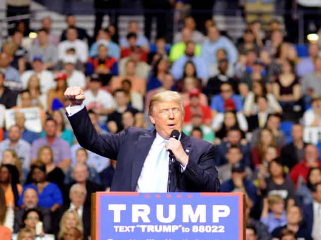Donald Trump at a rally
