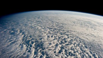 Satellite view of stratocumulus clouds