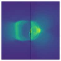 Simulations of a spherical target at NIF, showing the convergent shocks delivered to the fusion plasma