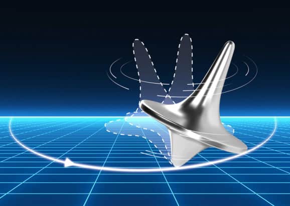 An illustration of the muon's anomalous magnetic moment