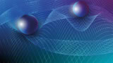 Artist's impression of trapped atoms