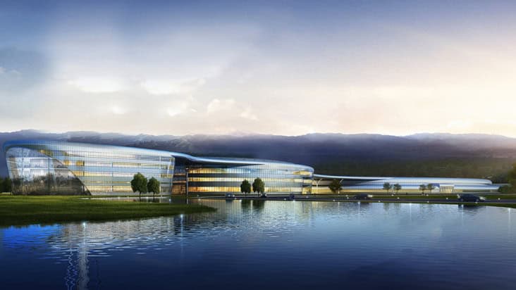3D model of the High Energy Photon Source (HEPS) synchrotron building