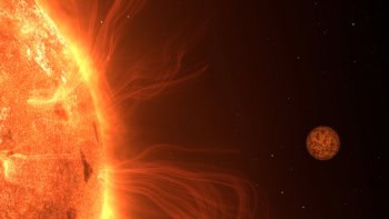 Artistic impression of the exoplanet Trappist-1 b