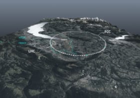 Outline of the FCC near Geneva