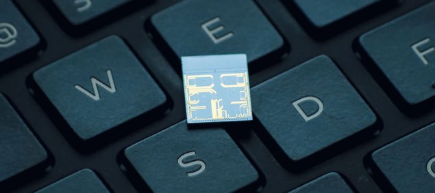 Computer keyboard with quantum computer chip Computer keyboard with quantum computer chip