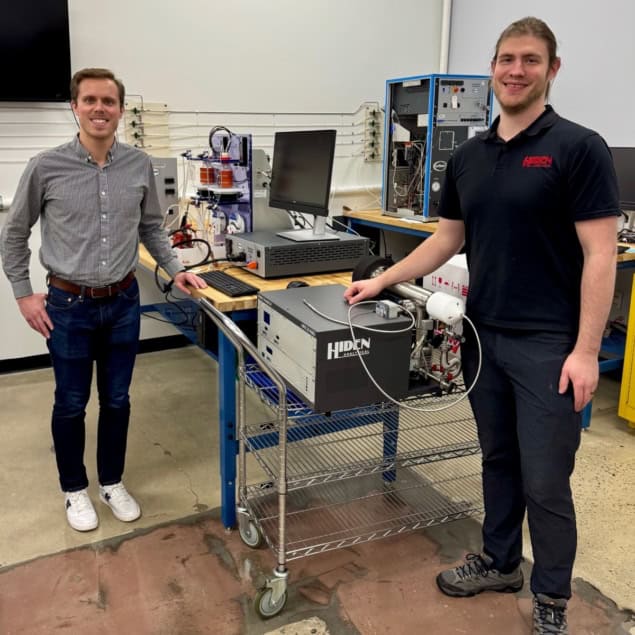 Jarrett and Luke in the lab