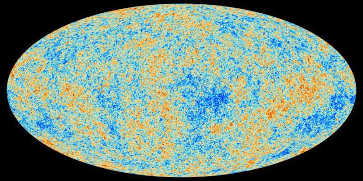 First light: The cosmic microwave background, as imaged by the European Space Agency’s Planck mission. (Courtesy: ESA and the Planck Collaboration)