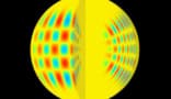 Artistic impression of acoustic waves in a star