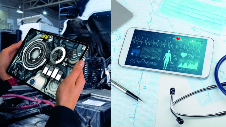 Images of equipmant for screening a truck and a human