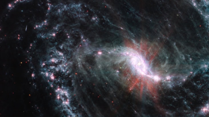 JWST image of the galaxy NGC 1365