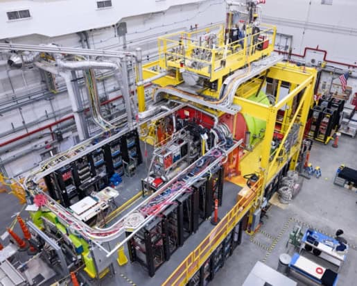 Photo of the GlueX spectrometer at Jefferson Lab