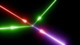 Illustration of photon–photon scattering in the laboratory