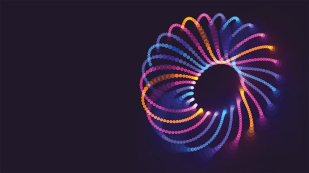 Torus of colourful lights