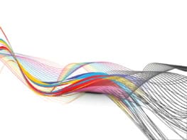 Twisted colourful lines